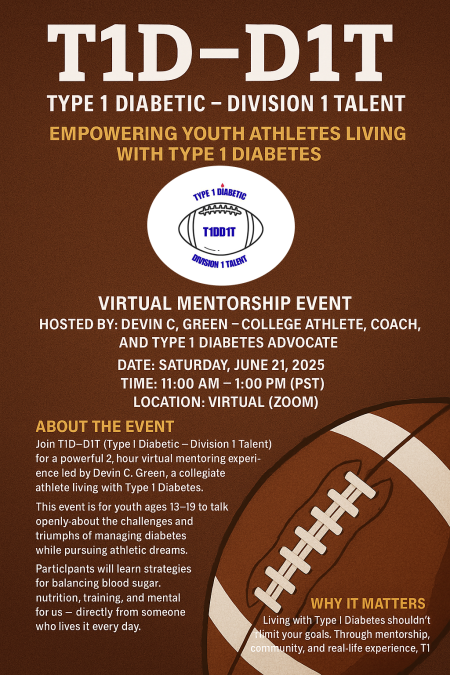 T1D - D1T Flier with logo